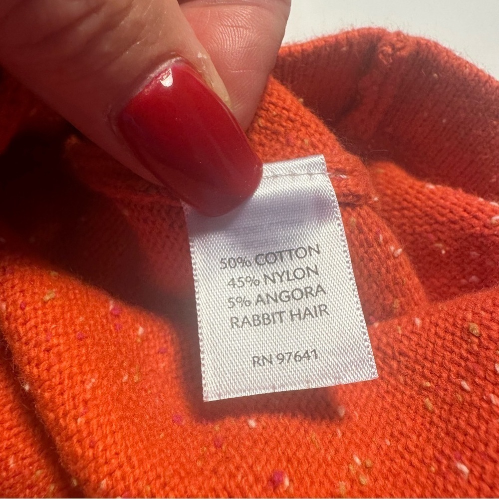 J.Jill Speckle Cardigan XS Women Orange
Angora Rabbit Hair Cotton Blend - Picture 5 of 8